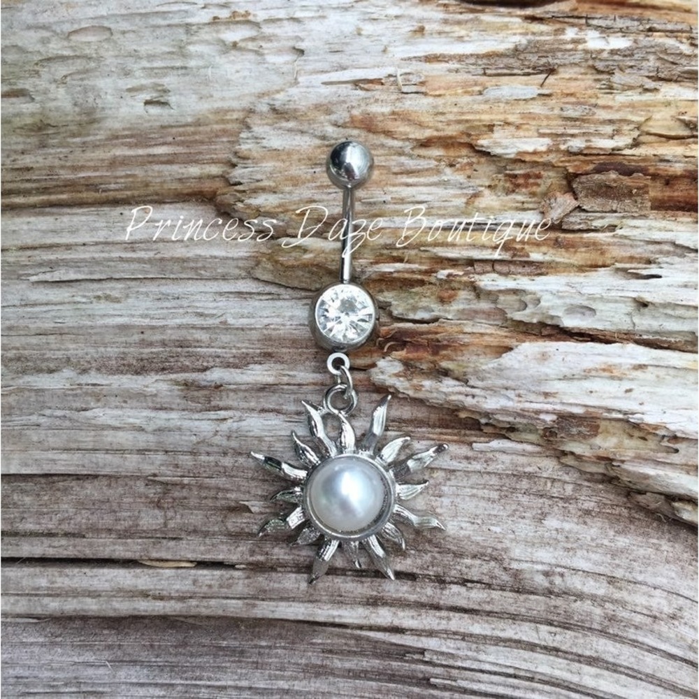 Blazing Sun Belly Button Ring